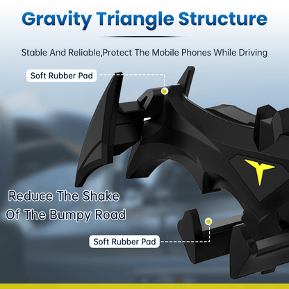 🦇 Bat-Wing Car Phone Holder – A Steady Grip with a Bold Interior Upgrade