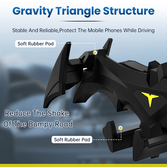 🦇 Bat-Wing Car Phone Holder – A Steady Grip with a Bold Interior Upgrade
