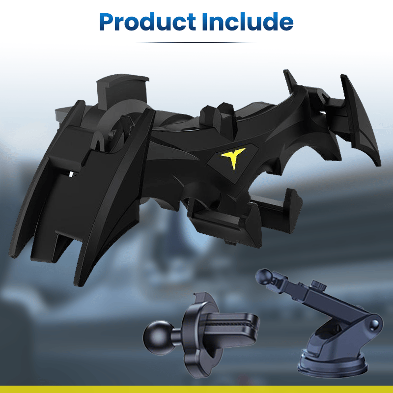 🦇 Bat-Wing Car Phone Holder – A Steady Grip with a Bold Interior Upgrade