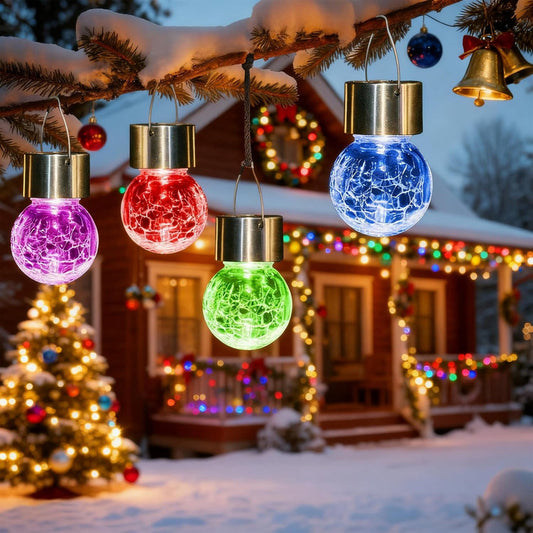 Last Day 49% OFF🔥Outdoor Hanging Solar Christmas Decoration Light