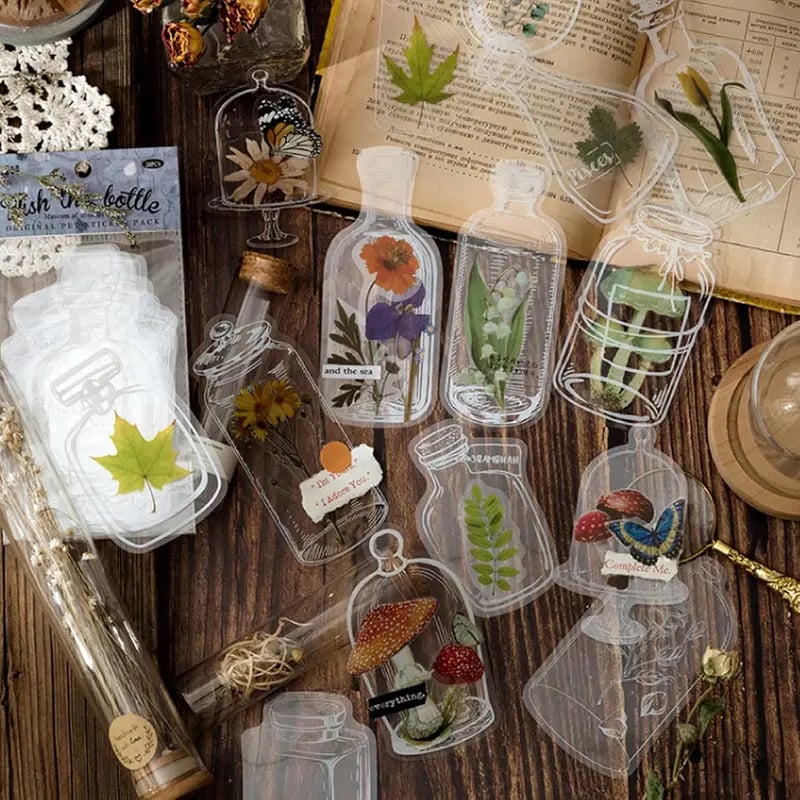 🔥 Last Day 49% OFF – 40pcs Real Dried Flower Transparent Bookmarks 🌸📖