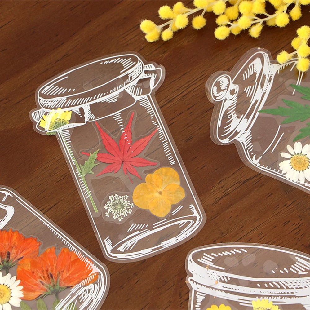 🔥 Last Day 49% OFF – 40pcs Real Dried Flower Transparent Bookmarks 🌸📖