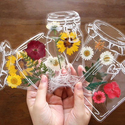 🔥 Last Day 49% OFF – 40pcs Real Dried Flower Transparent Bookmarks 🌸📖