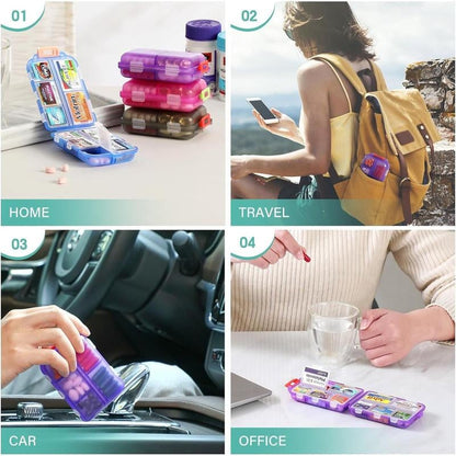 🔥 Last Day 49% OFF – Travel Pill Organizer Box (161 Labels for Customization)