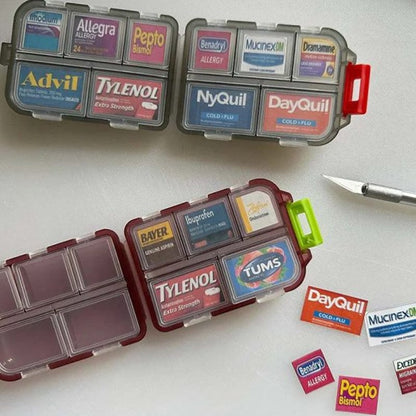 🔥 Last Day 49% OFF – Travel Pill Organizer Box (161 Labels for Customization)