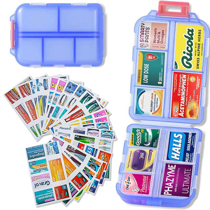 🔥 Last Day 49% OFF – Travel Pill Organizer Box (161 Labels for Customization)