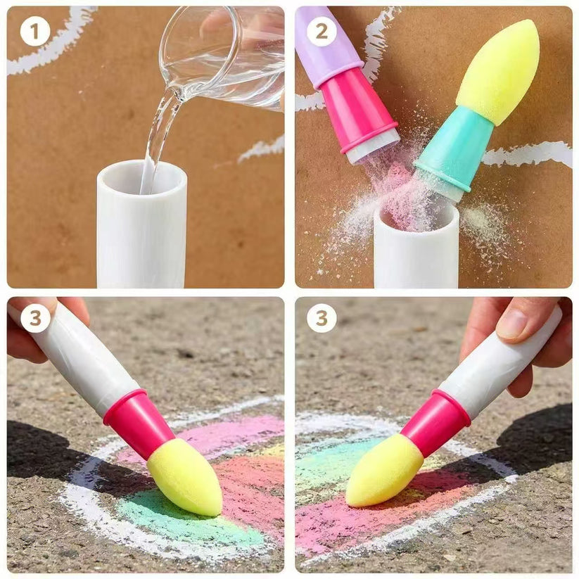 🎁Children's Day Gifts 🎨3 pcs Childrens Chalk Brush, Creative Painting Painting Set