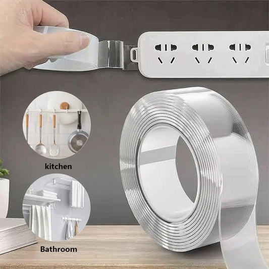 ✨✨Extra Large Double Sided Tape, Clear & Tough Nano Tape, Multipurpose Mounting Tape