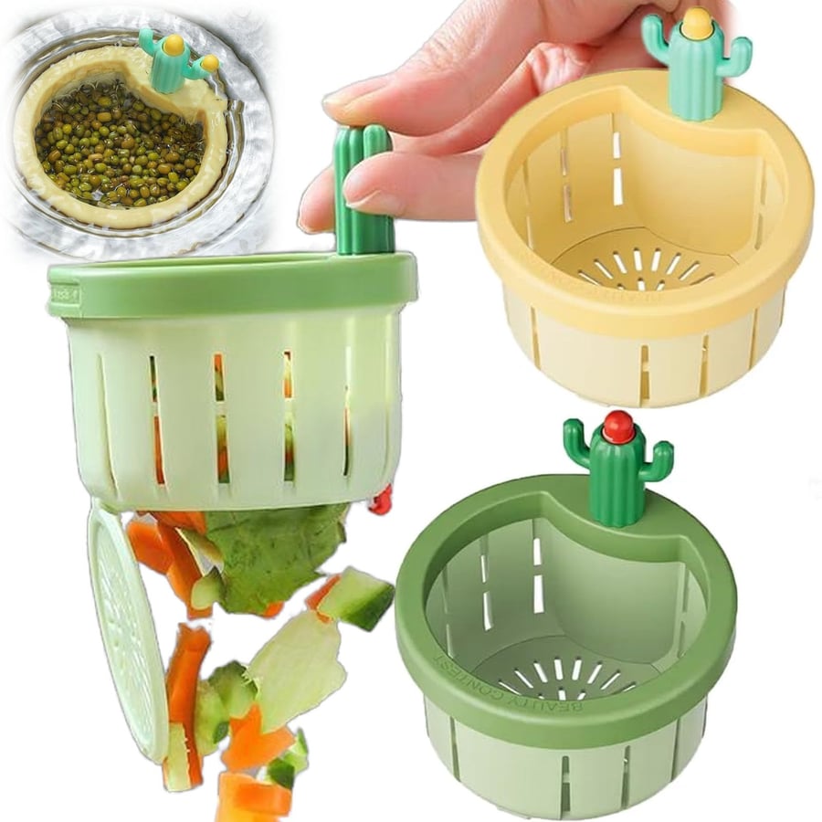 Last Day 49% OFF🔥Cactus Kitchen Automatic Dumping Sink Filter