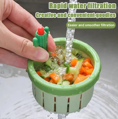Last Day 49% OFF🔥Cactus Kitchen Automatic Dumping Sink Filter