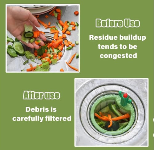 Last Day 49% OFF🔥Cactus Kitchen Automatic Dumping Sink Filter