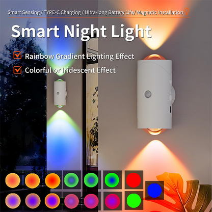 📢📢 49% OFF !! ⏳Rechargeable Smart LED Motion Sensor Ambient Light
