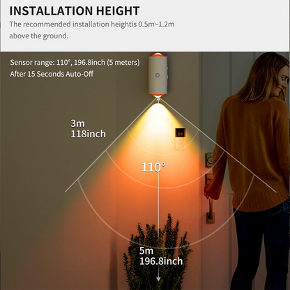 📢📢 49% OFF !! ⏳Rechargeable Smart LED Motion Sensor Ambient Light