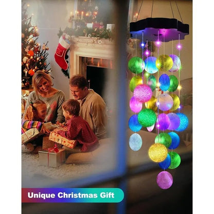🎁Last Day 50% OFF - 🌈 ✨ Solar-Powered Seashell Wind Chime Light