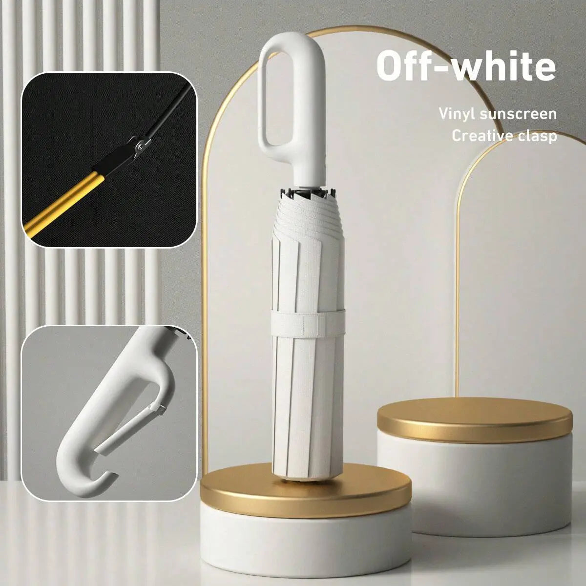 ☔ One-Hand Automatic Umbrella – Compact Protection for Rainy & Sunny Days