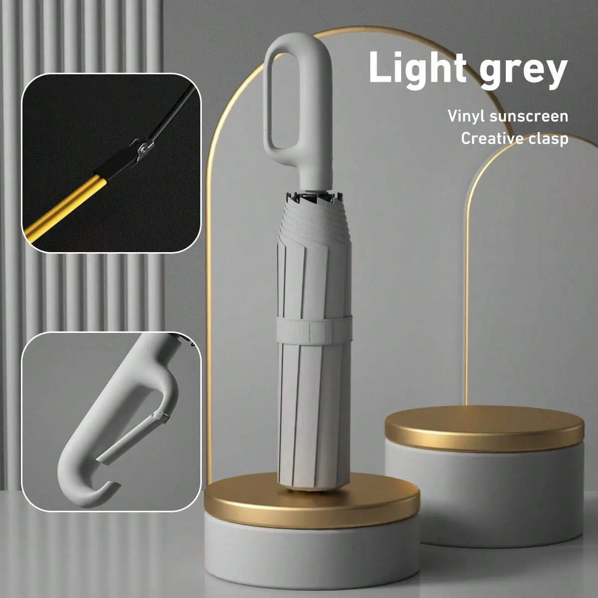 ☔ One-Hand Automatic Umbrella – Compact Protection for Rainy & Sunny Days