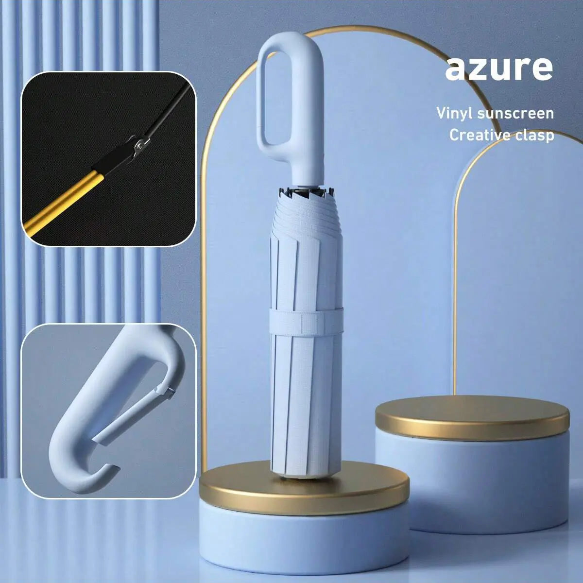 ☔ One-Hand Automatic Umbrella – Compact Protection for Rainy & Sunny Days