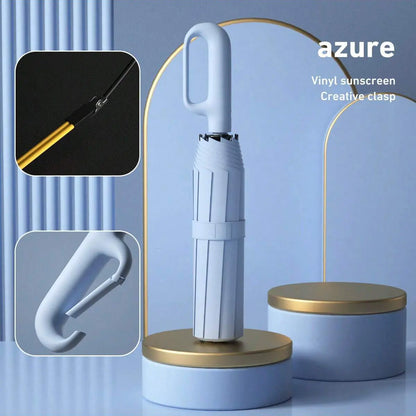 ☔ One-Hand Automatic Umbrella – Compact Protection for Rainy & Sunny Days