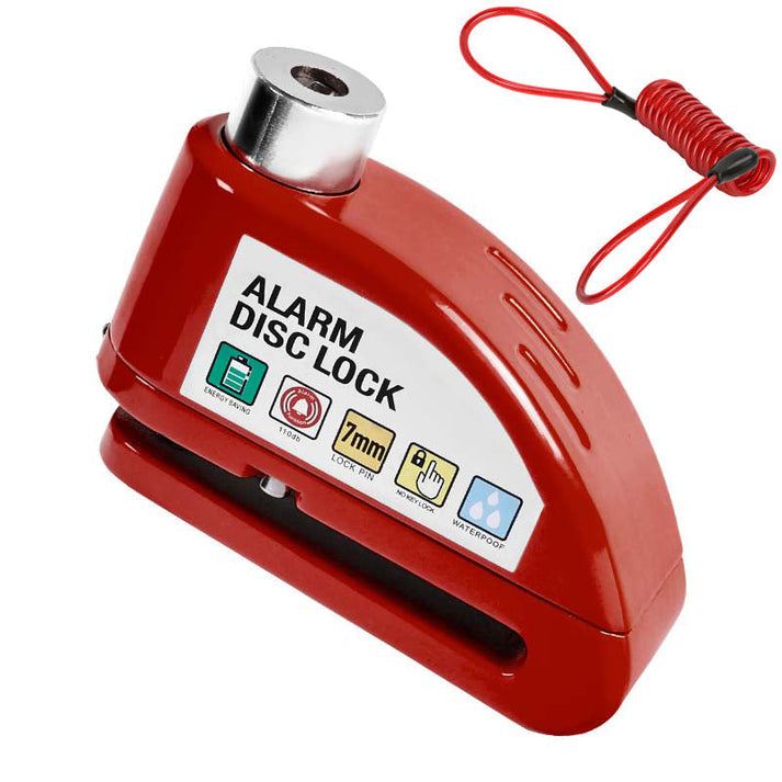 A powerful 110 dB deterrent!🚨 Disc brake lock for motorcycles and bicycles with an alarm function🔒