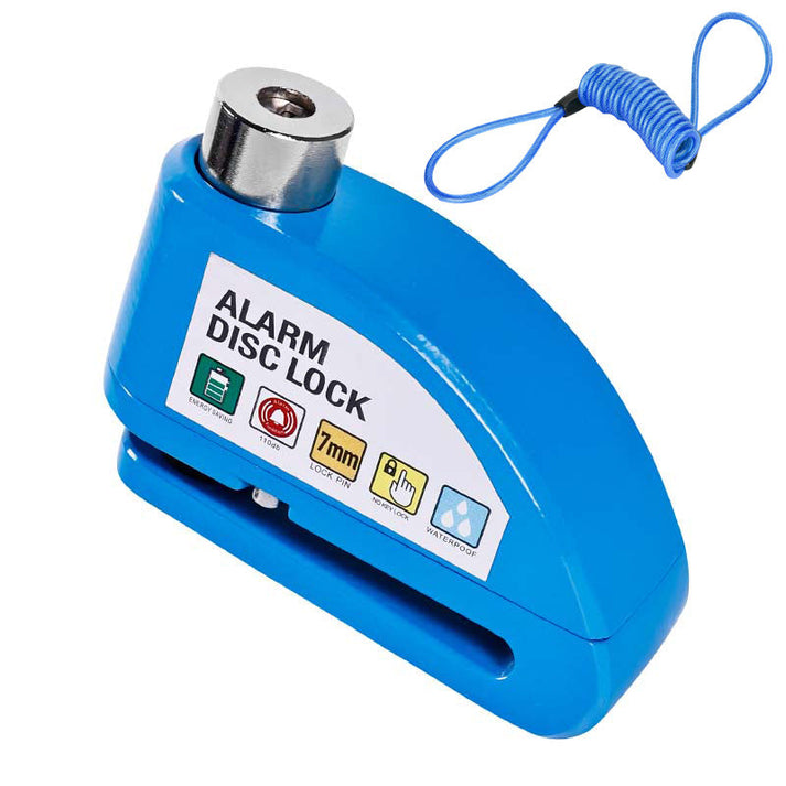 A powerful 110 dB deterrent!🚨 Disc brake lock for motorcycles and bicycles with an alarm function🔒