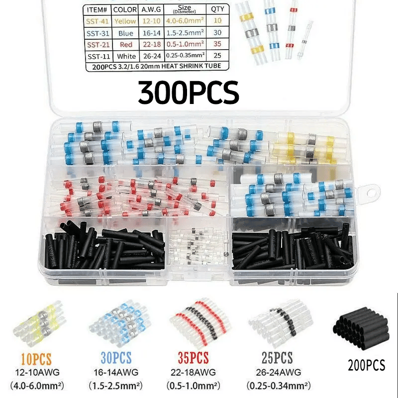 ⚡ Fix Wires Like a Pro in 60 Seconds — Waterproof Solder Connector Kit (300PCS)