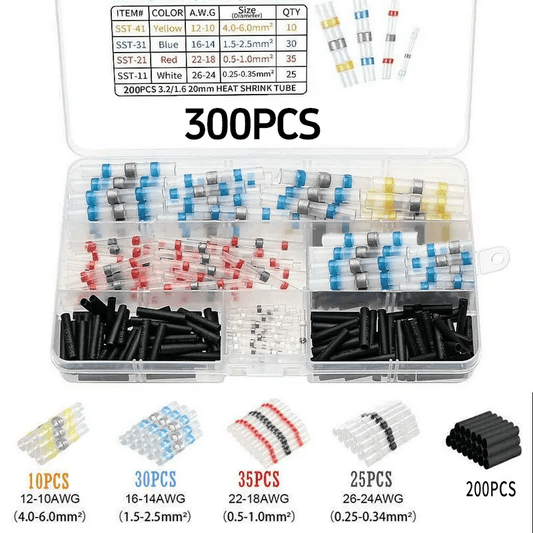 ⚡ Fix Wires Like a Pro in 60 Seconds — Waterproof Solder Connector Kit (300PCS)