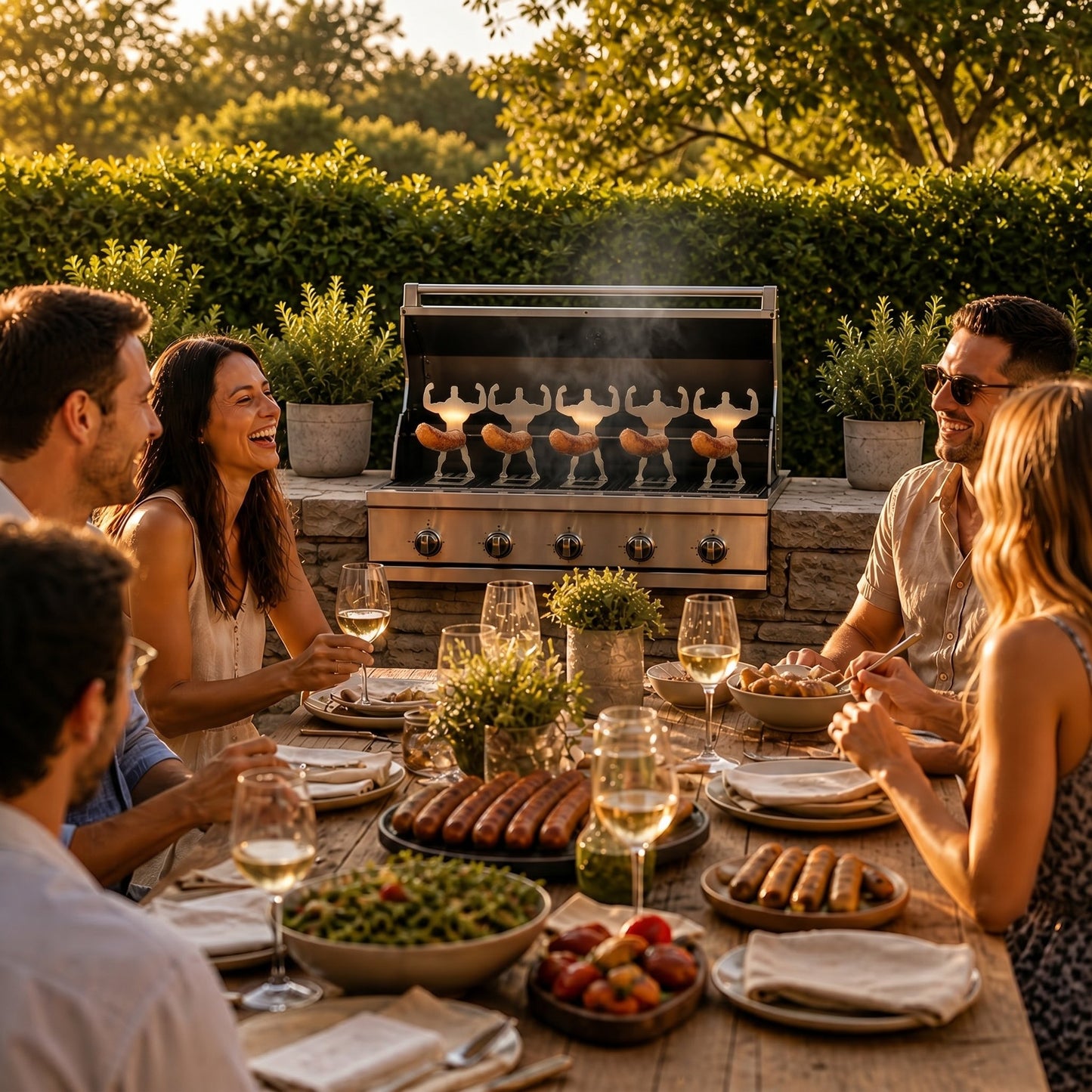 The Ultimate Funny BBQ Sausage Holder - Stainless Steel Grill Accessory