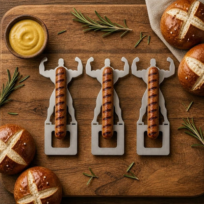 The Ultimate Funny BBQ Sausage Holder - Stainless Steel Grill Accessory