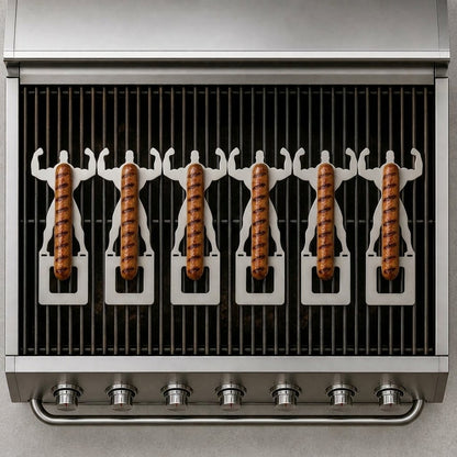 The Ultimate Funny BBQ Sausage Holder - Stainless Steel Grill Accessory