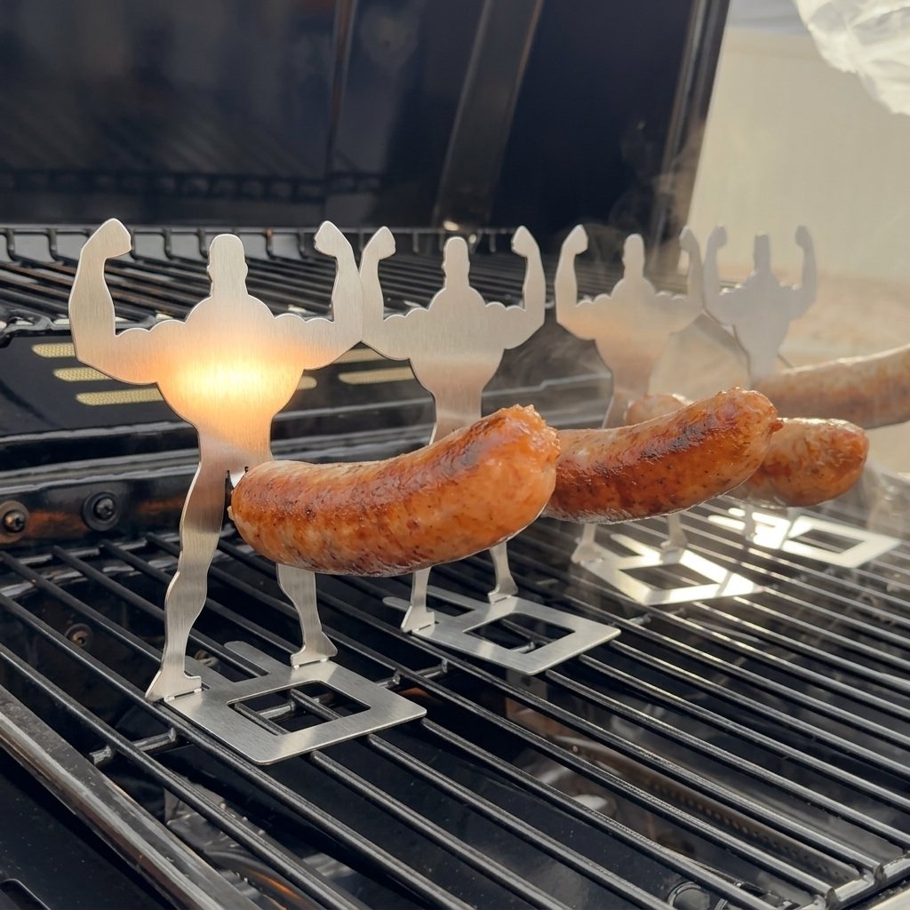 The Ultimate Funny BBQ Sausage Holder - Stainless Steel Grill Accessory