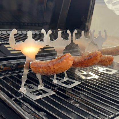 The Ultimate Funny BBQ Sausage Holder - Stainless Steel Grill Accessory