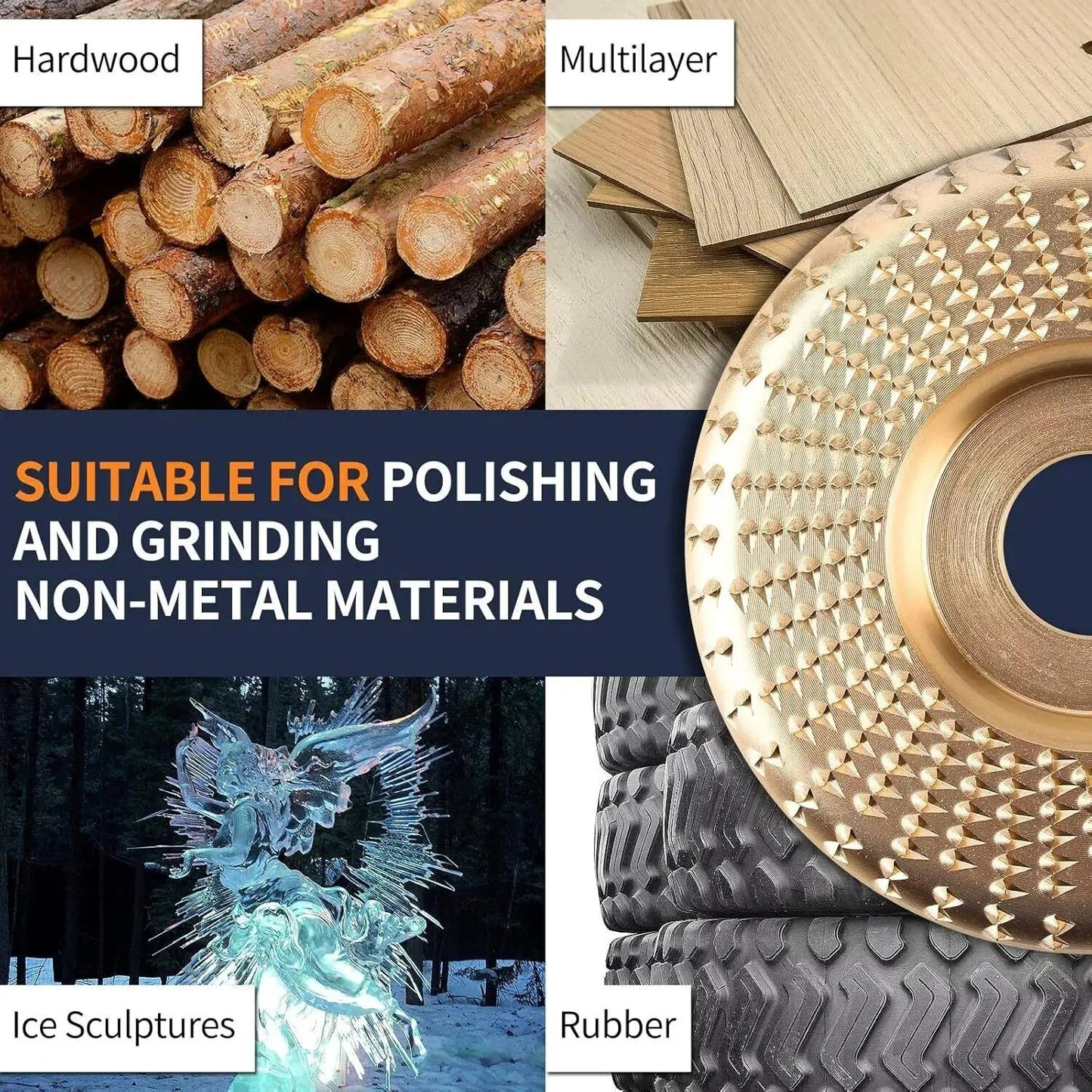 4" Grinding Wheels, Wood Carving Sanding Disc Accessory