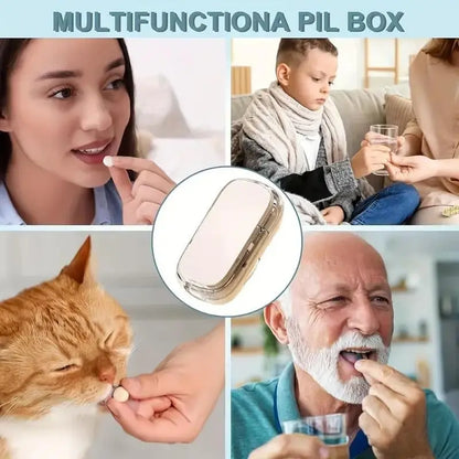 No-Crumble Adjustable Pill Cutter for Daily Doses