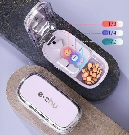 No-Crumble Adjustable Pill Cutter for Daily Doses