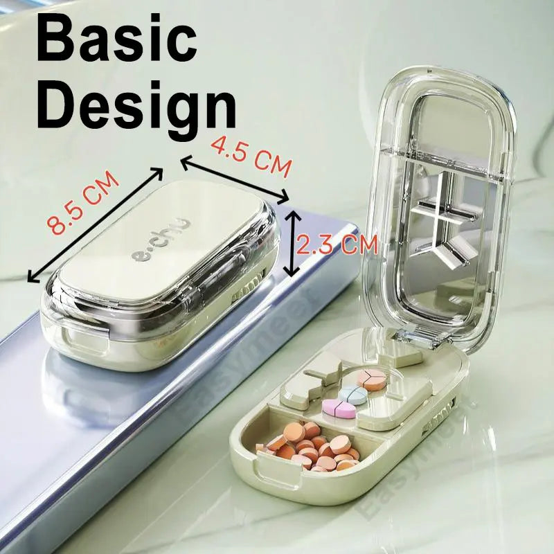 No-Crumble Adjustable Pill Cutter for Daily Doses