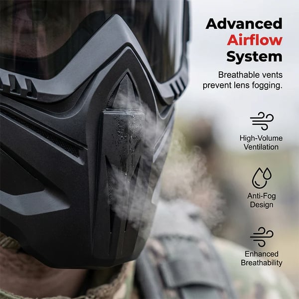Detachable Full - Face Riding Mask for Windy Roads