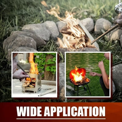 🔥 Pocket Bellows – Collapsible Fire Blower for Camping, Hiking & BBQ