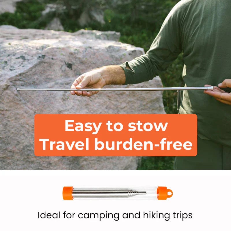 🔥 Pocket Bellows – Collapsible Fire Blower for Camping, Hiking & BBQ