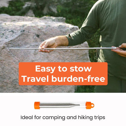 🔥 Pocket Bellows – Collapsible Fire Blower for Camping, Hiking & BBQ