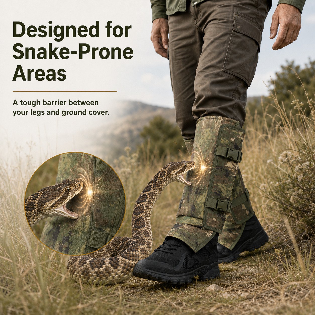 🎁 Father's Day Hot Sale 49% OFF🔥 Unisex Professional Snake Guard Gaiters