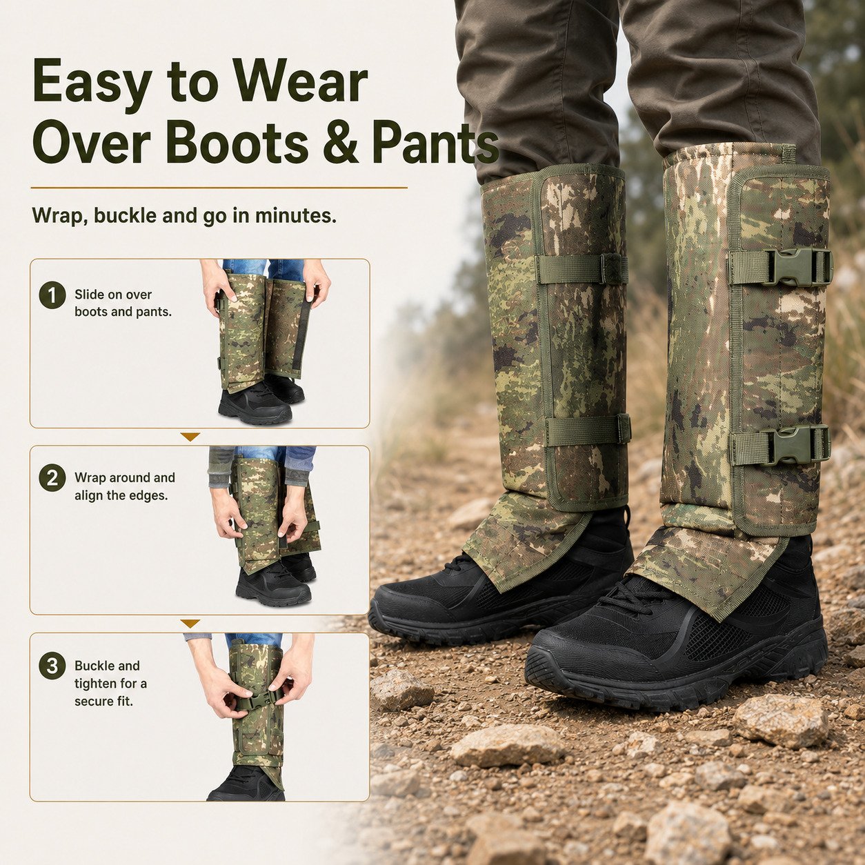 🎁 Father's Day Hot Sale 49% OFF🔥 Unisex Professional Snake Guard Gaiters