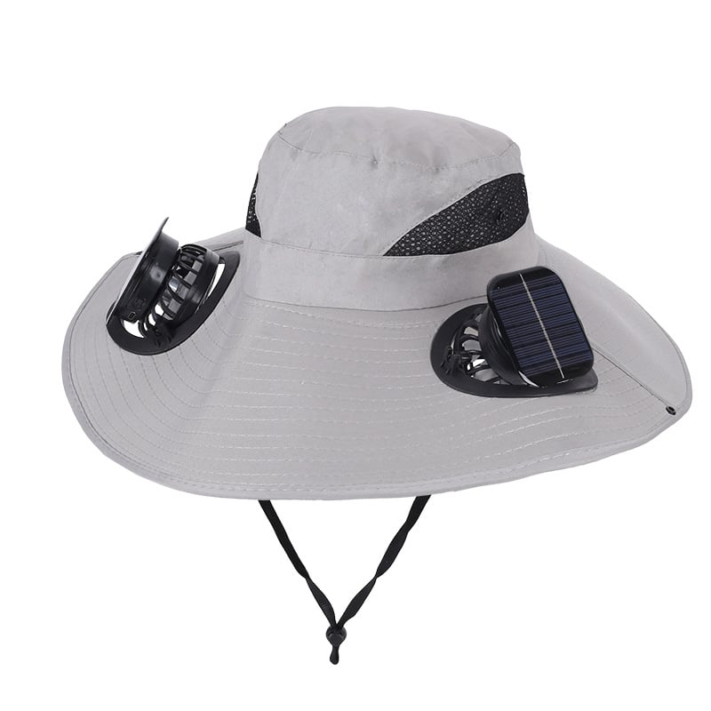 Solar Fan Hat ☀️ — Stay Cool for Yard Work, Fishing & Summer Heat