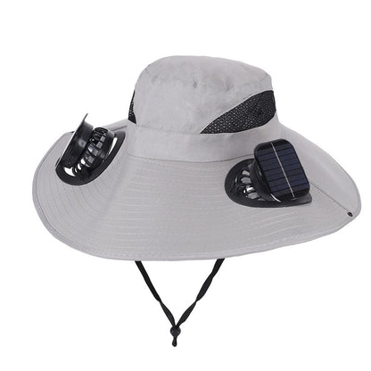 Solar Fan Hat ☀️ — Stay Cool for Yard Work, Fishing & Summer Heat
