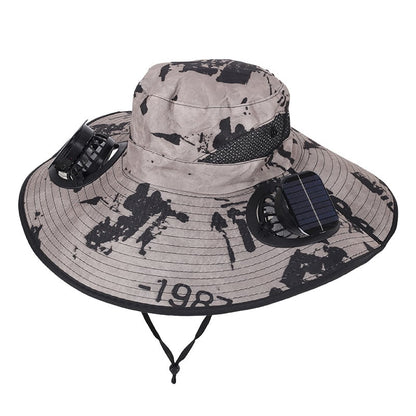 Solar Fan Hat ☀️ — Stay Cool for Yard Work, Fishing & Summer Heat