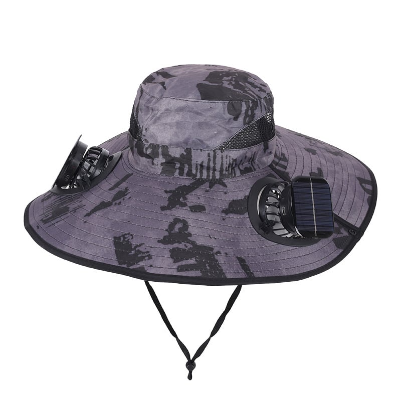 Solar Fan Hat ☀️ — Stay Cool for Yard Work, Fishing & Summer Heat