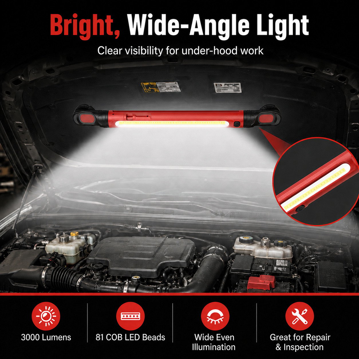🔥 49% OFF Father’s Day Deal｜3000LM Rechargeable Magnetic Work Light