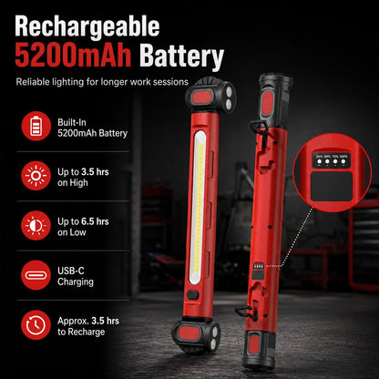 🔥 49% OFF Father’s Day Deal｜3000LM Rechargeable Magnetic Work Light