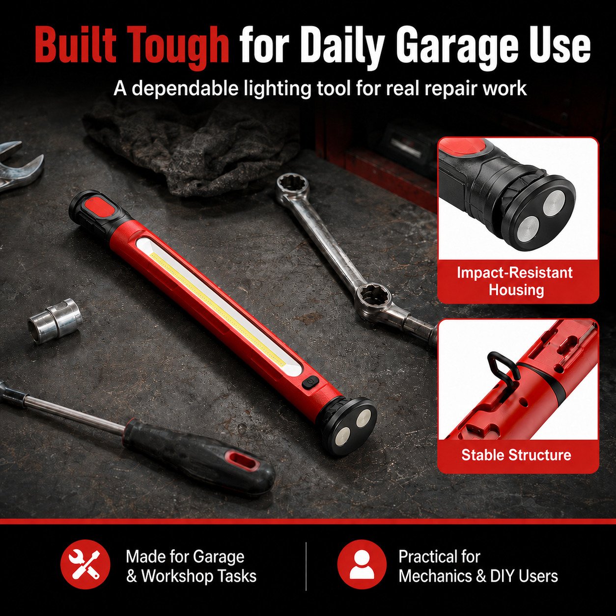 🔥 49% OFF Father’s Day Deal｜3000LM Rechargeable Magnetic Work Light