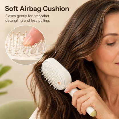 3-in-1 Mist Hair Brush ✨ — Spray, Massage & Self-Clean