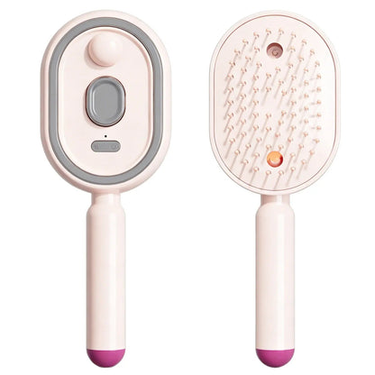 3-in-1 Mist Hair Brush ✨ — Spray, Massage & Self-Clean